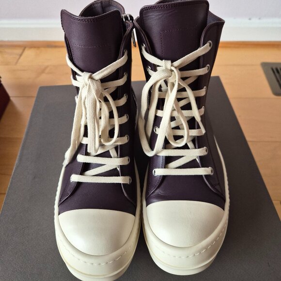 Rick Owens Purple Amethyst Bumper Sneakers Sz 39 - Picture 2 of 13